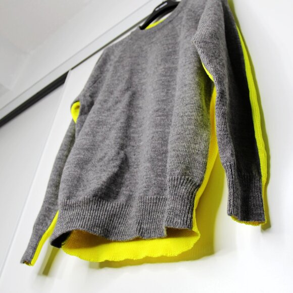 BNWT AW18 JUNYA WATANABE TWO TONE FLORESCENT SWEATER S - Picture 5 of 13
